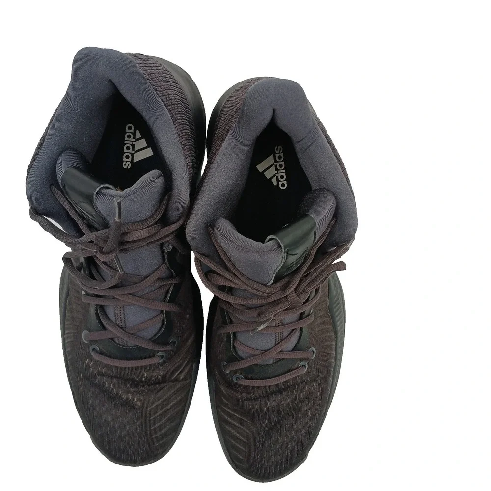 adidas Mad Bounce J Utility Black And Gray Basketball Mens Shoes DA9778 Size‎ 13